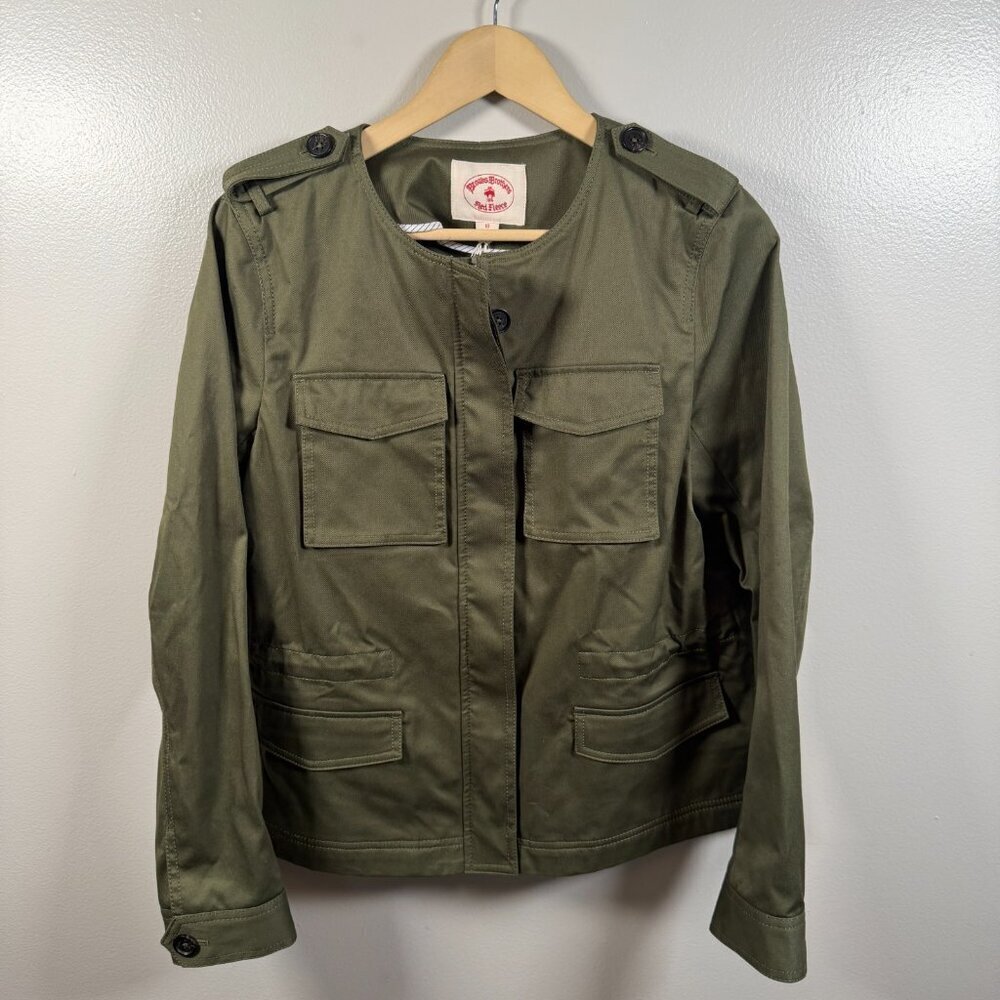 Brooks Brothers Red Fleece Military Utility Field Jacket 10 Olive Green